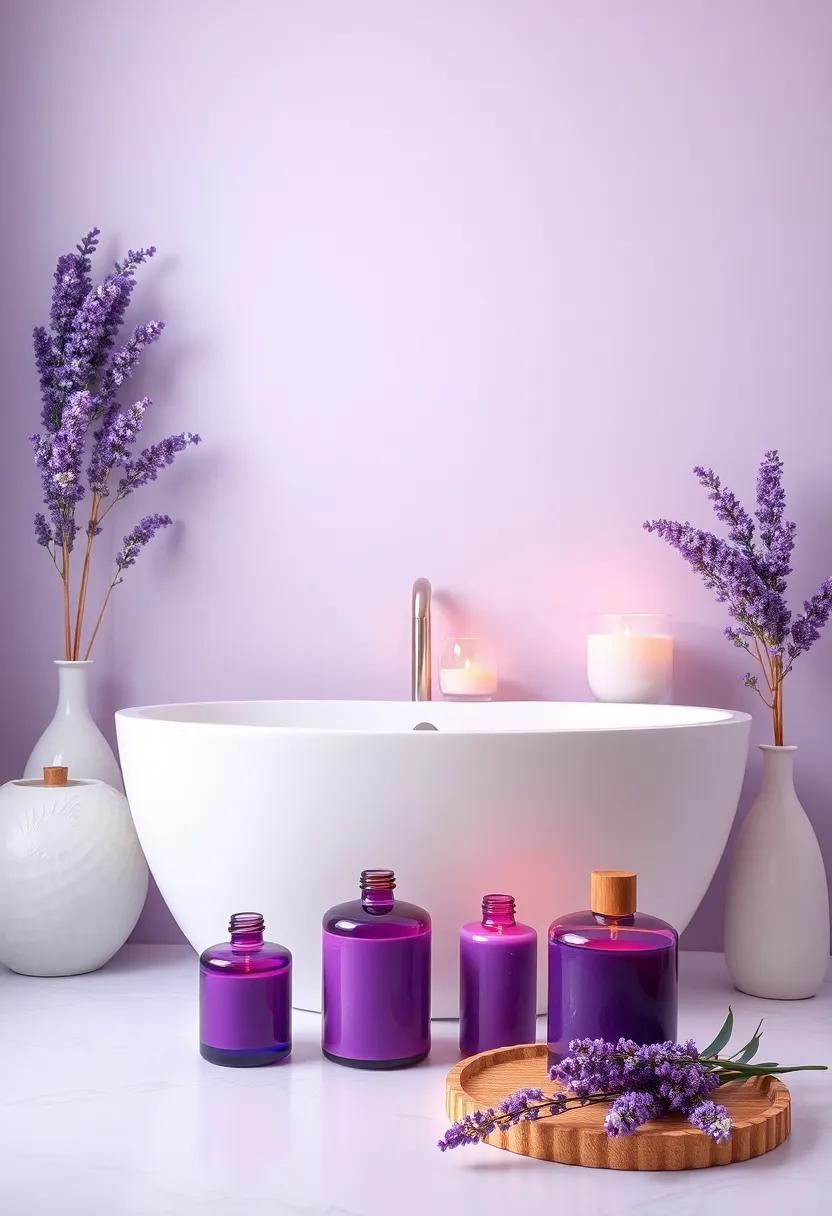 Creating‍ a Spa-Like Retreat: Essential Oils⁣ and Purple Scented Candles