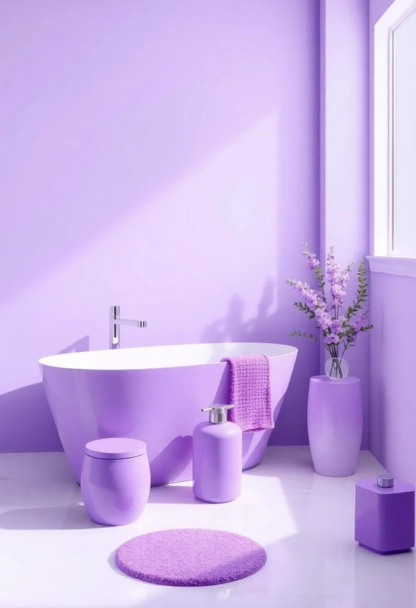 Energizing Your Mornings: Vibrant Purple choices for Bathroom Accessories