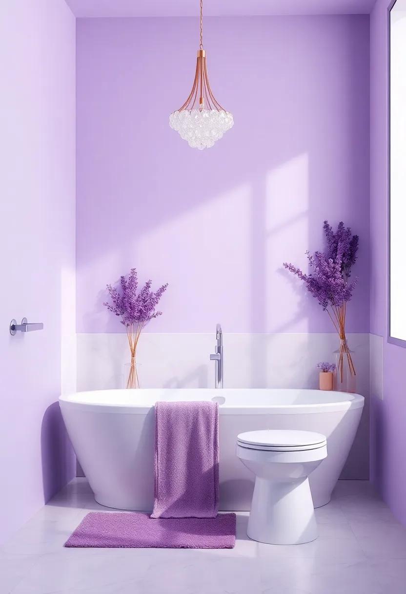 Transform Your Space With a Majestic Lavender Palette for⁣ Your Bathroom Elegance