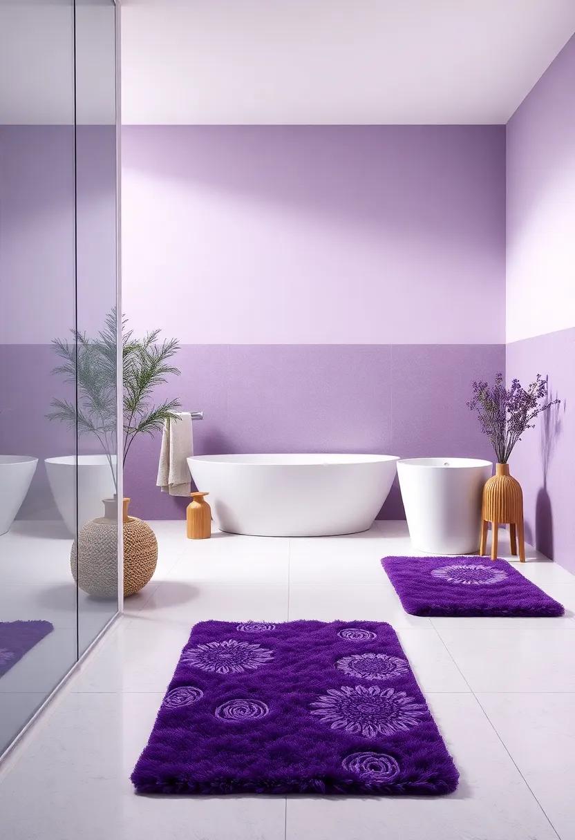 Transformative Textiles: Choosing the​ Right Purple Rugs and Mats ‌for Comfort