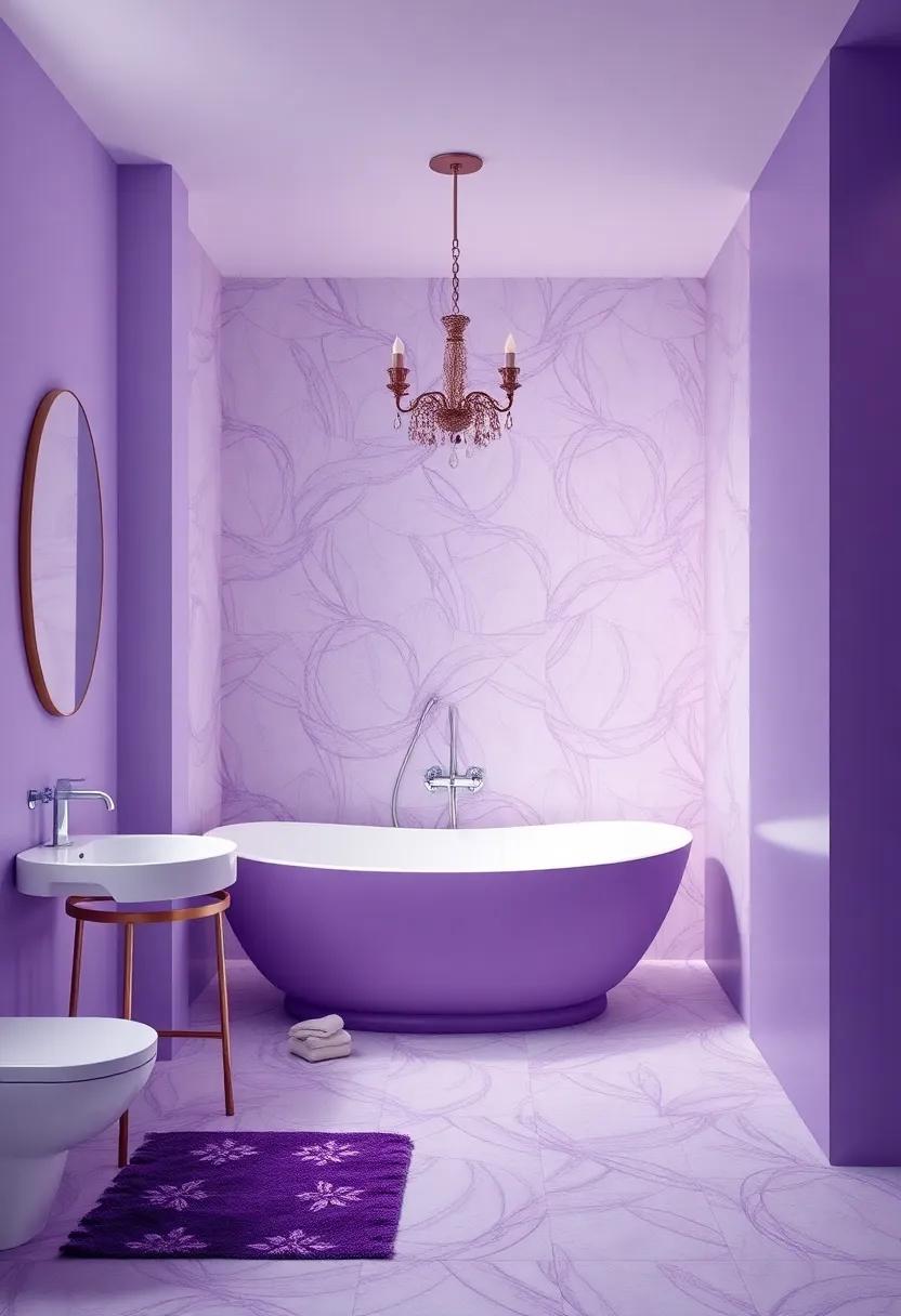Unforgettable Elegance: ​Stunning Shower Curtains‌ in Rich Shades of Purple