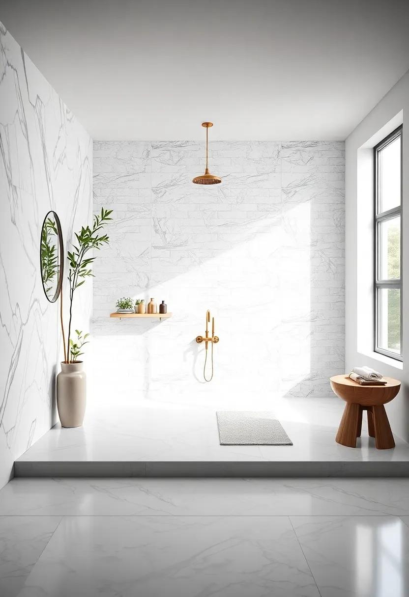 Clean⁣ and Bright ⁢White: Keep it simple with⁣ glossy white tiles that reflect light ‌and give an airy‌ feel, perfect for ⁤small ⁣shower spaces