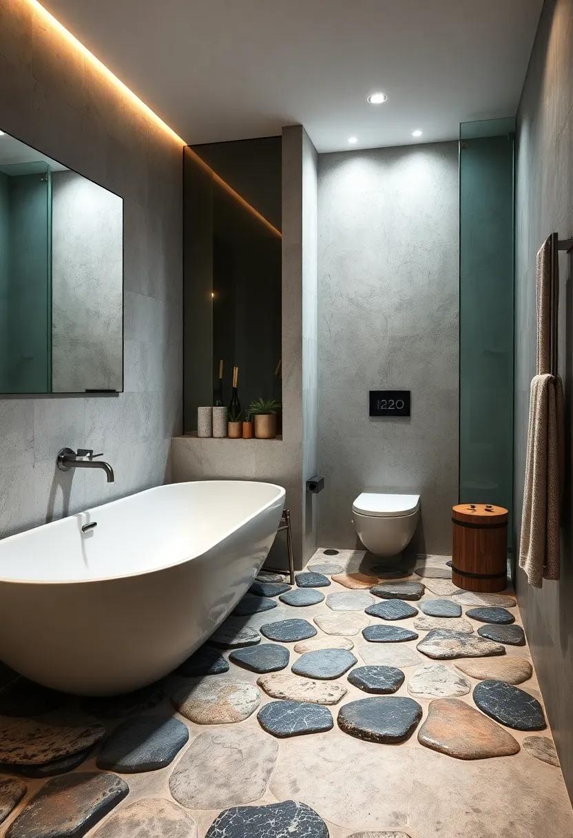 Floating⁣ River Stones:⁢ Create a unique ‌riverstone effect‌ with tiles that are raised‌ off the ground, adding dimension⁣ and ⁣a⁣ playful ‌touch