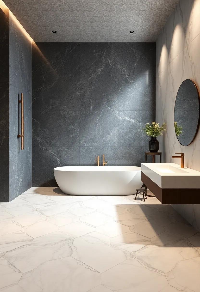 Luxury Marble: Embrace elegance with ⁣polished ‍marble ⁢tiles that exude ‌sophistication, perfect for a high-end retreat