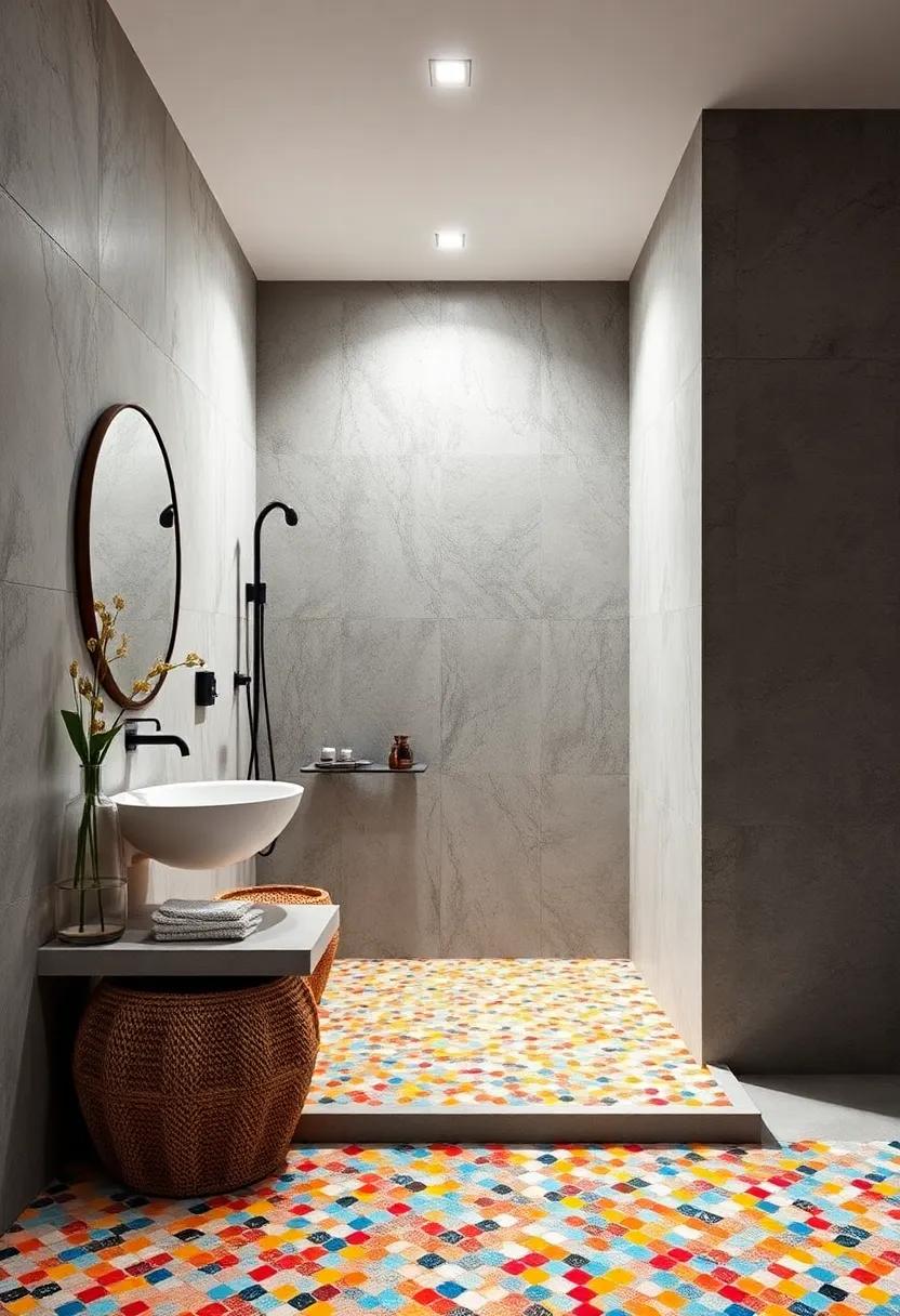 Mosaic Magic: Incorporate‌ colorful mosaic tiles to ‌add intricate patterns and vibrant splashes of color,⁢ making⁤ your shower​ a visual feast
