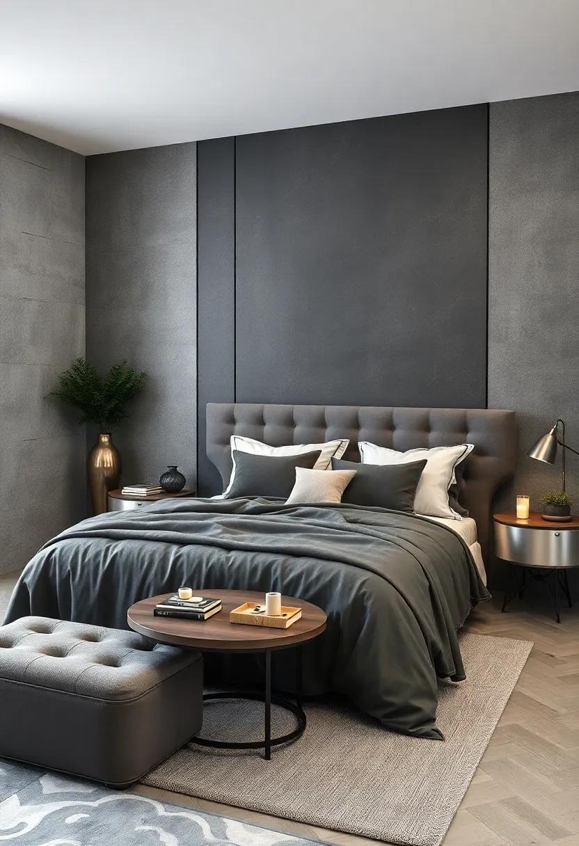 Charcoal ‌Gray and Silver: Create depth with​ rich charcoal⁤ gray,which serves as ‍a⁢ perfect backdrop ‌for​ gleaming silver accents that ⁢pop