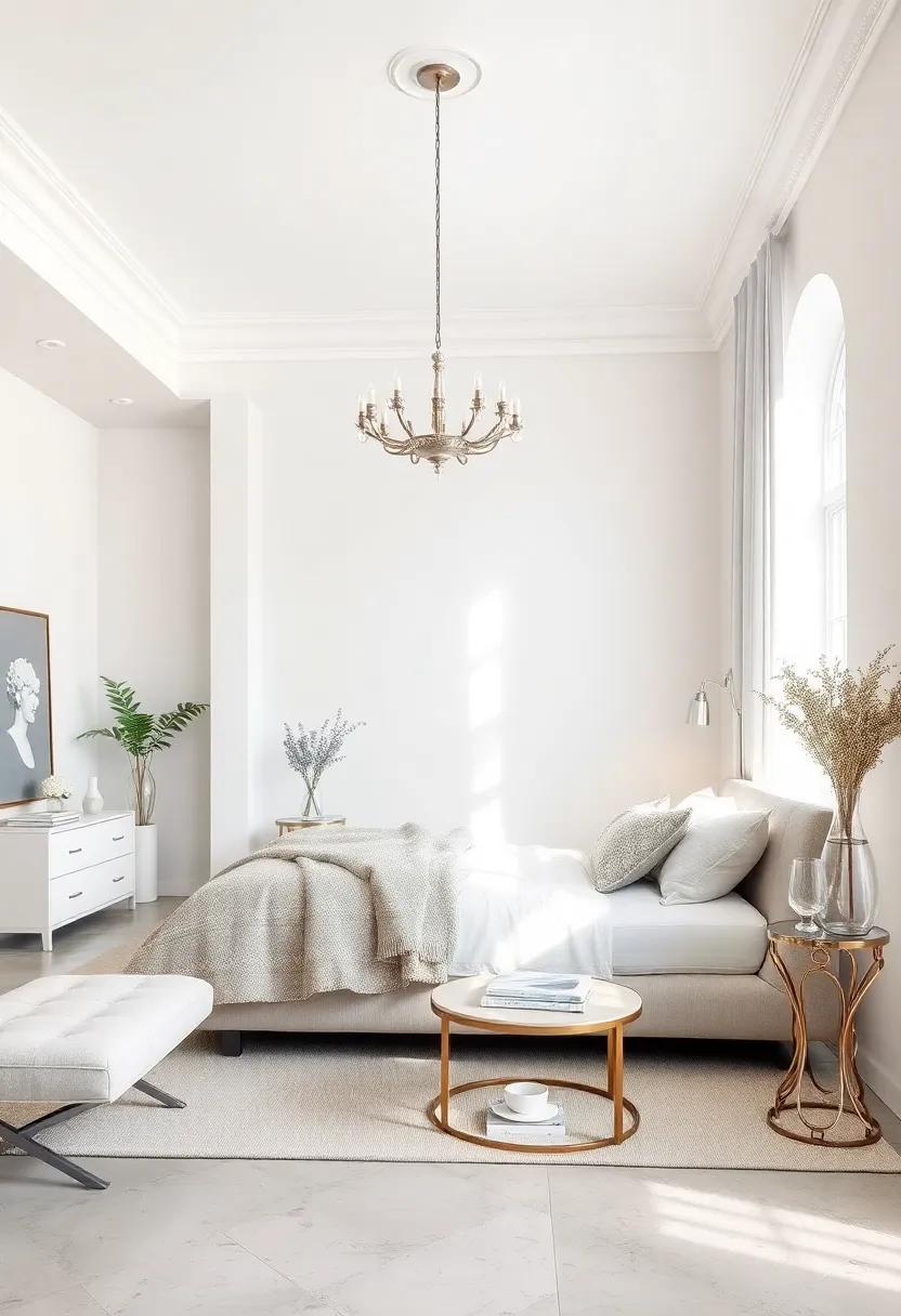 Classic ⁢White ‌and Silver: Keep ‍it timeless with crisp white walls that​ allow silver elements to stand out and ​elevate⁤ the sophistication