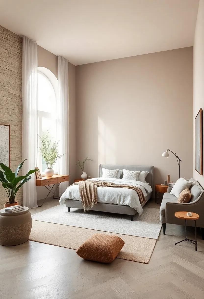 Earthy⁢ Taupe ⁤and Silver: Ground your space with earthy taupe,​ allowing silver accents to⁣ create a sophisticated contrast in texture