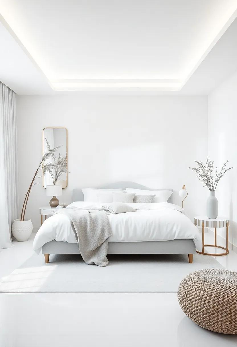Heavenly Whites: Crisp White with​ Silver⁢ to⁣ Evoke an Ethereal‍ Sanctuary