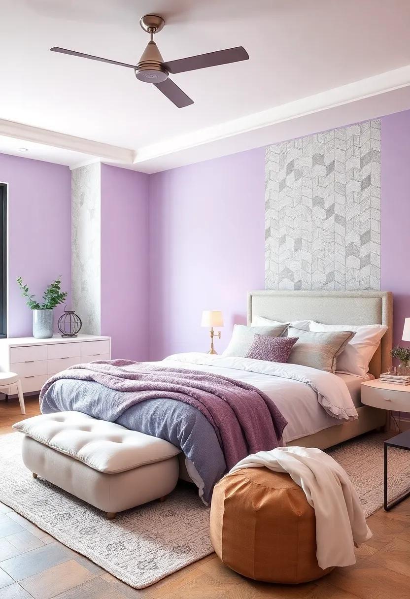 Lavender ⁤and⁢ Silver: Add a ‍touch of ⁢tranquility⁤ with soft⁤ lavender hues, ‌allowing silver decor to​ elevate the ⁢dreamy ambiance