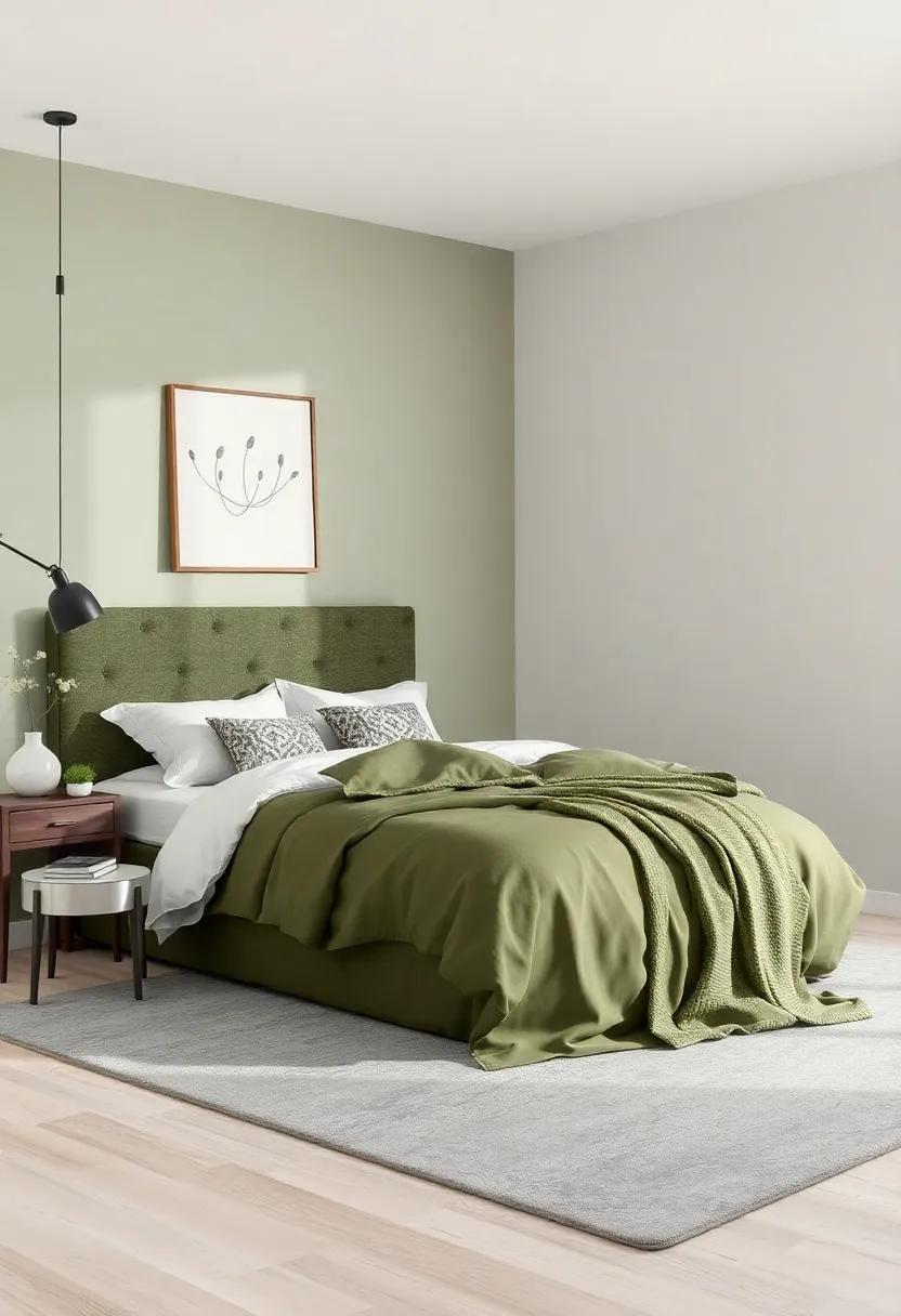Nature’s Embrace: Olive Green and Silver Combinations to Invigorate Your Space