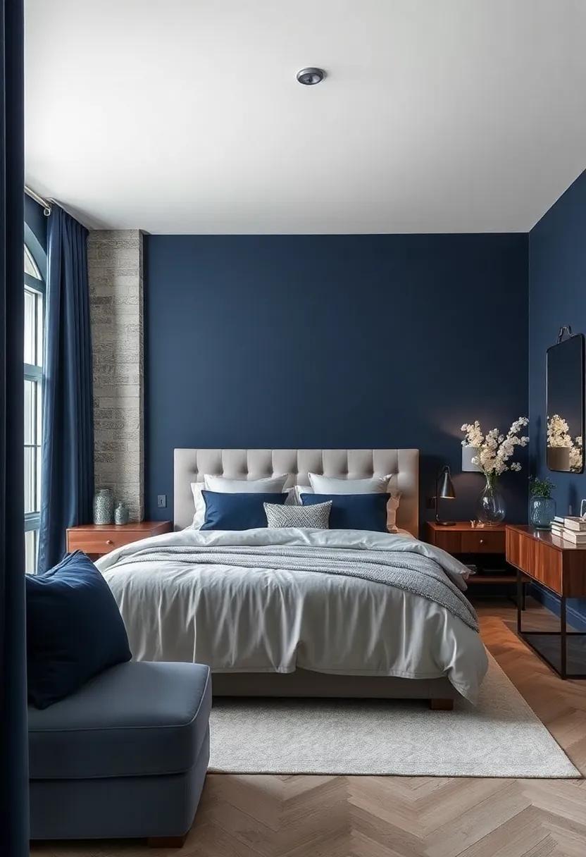 Navy Blue and Silver: ‍Indulge in a ⁢bold yet elegant look by pairing deep navy with shimmering silver for a striking contrast