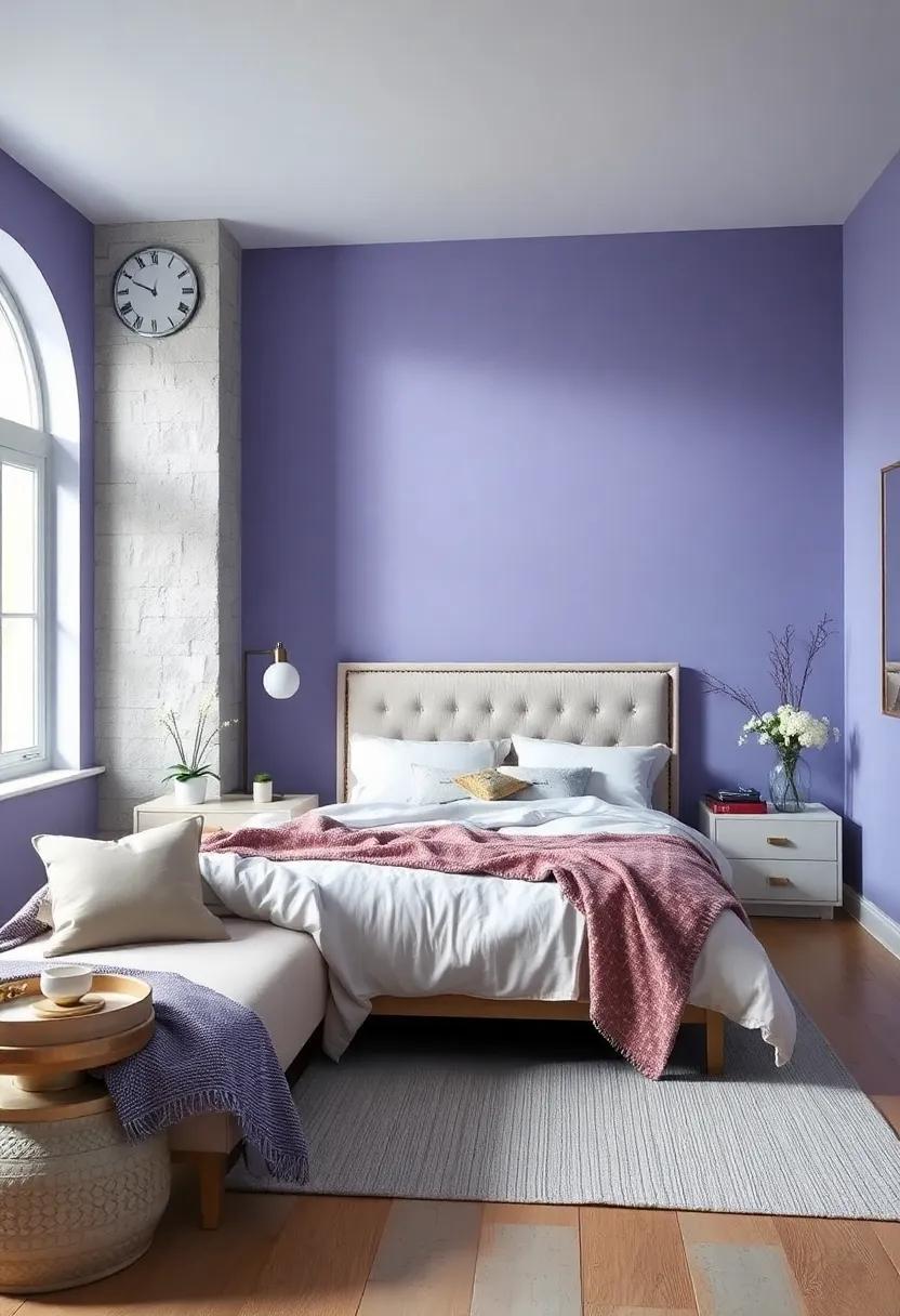 Periwinkle⁢ and Silver: Harmonize⁣ the whimsical with periwinkle blue, allowing silver​ touches ⁢to ‌enhance the joyful​ spirit of the room