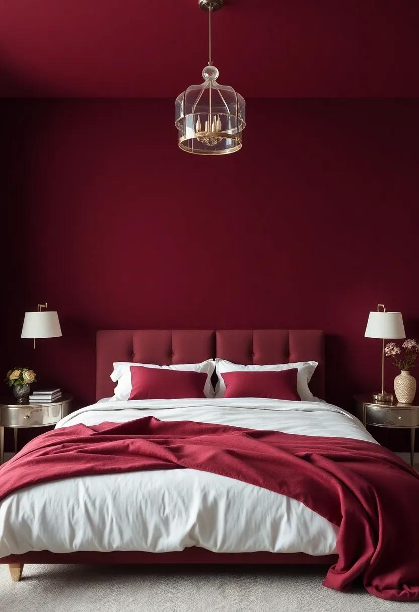 Ravishing Romance: embracing Deep Burgundy with Elegant‍ Silver Touches