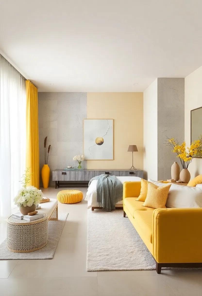 Soft Yellow and⁣ Silver: Bathe your space in sunshine with soft ⁤yellow hues, while silver accents ‌keep the look fresh and sophisticated