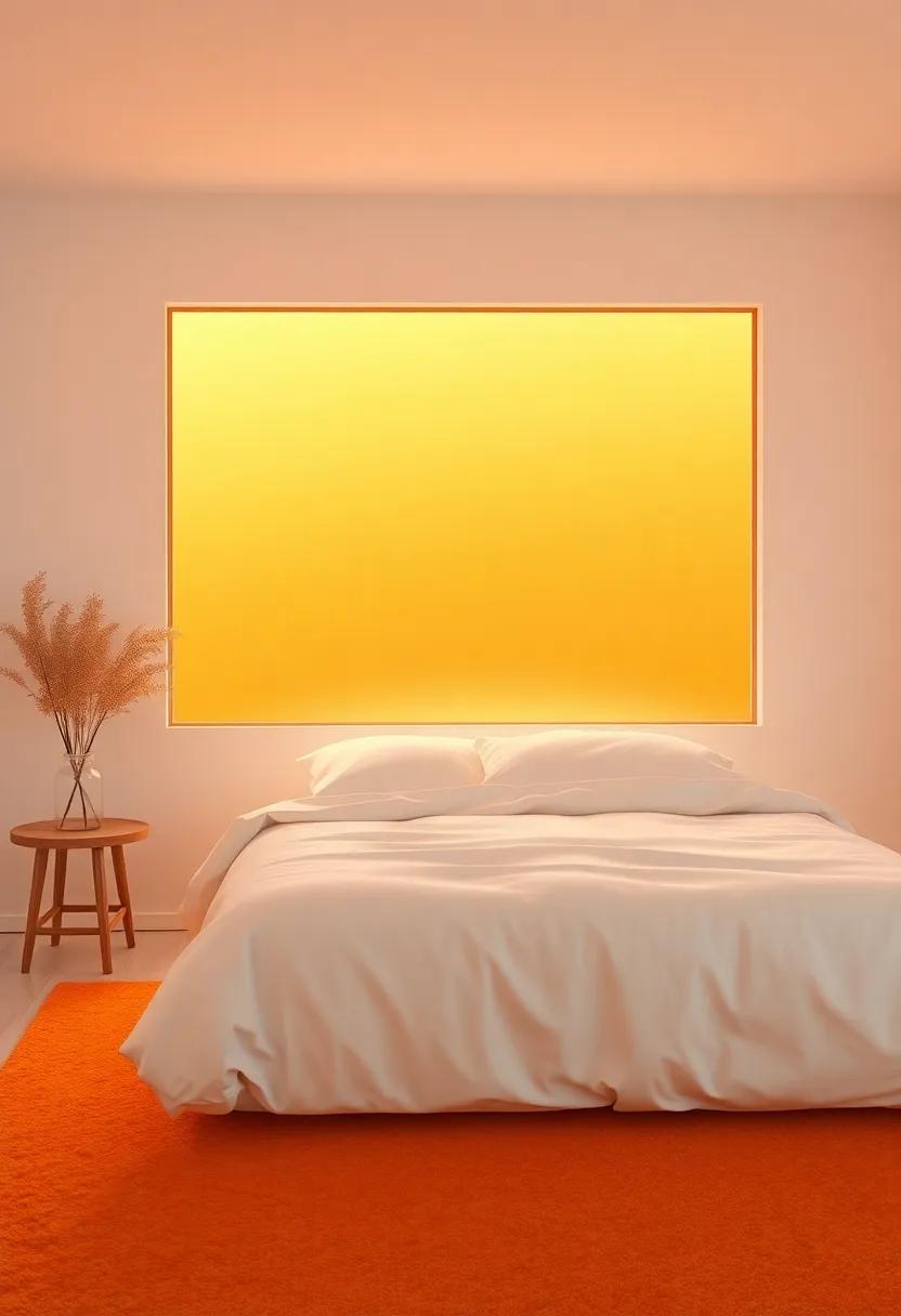 sunset ​Glow: Warm⁢ Oranges and Silver Highlights for⁤ an Inviting⁢ Atmosphere