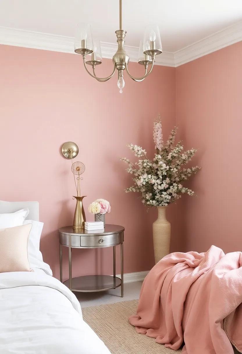 Vintage Charm: ‍Dusty Rose and⁤ Silver Accents to‌ Create a Cozy Sanctuary