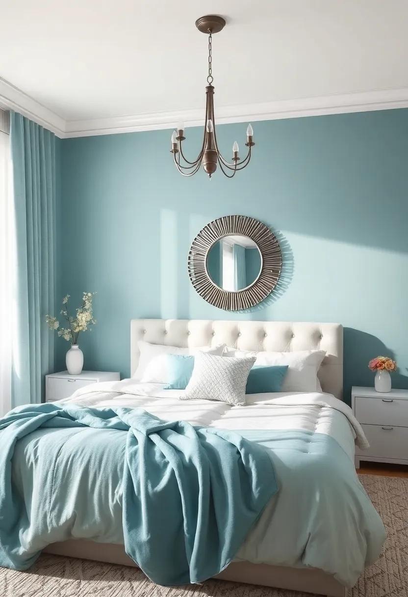 Whimsical⁤ Wonders: Teal and Silver for a Playful yet Elegant Bedroom Ambiance