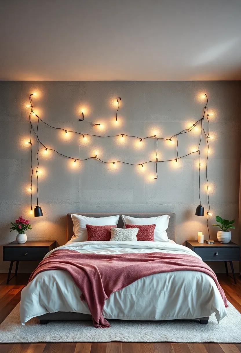 Hang them in geometric patterns above ⁢your bed to⁣ turn⁤ a simple space into an eye-catching feature wall