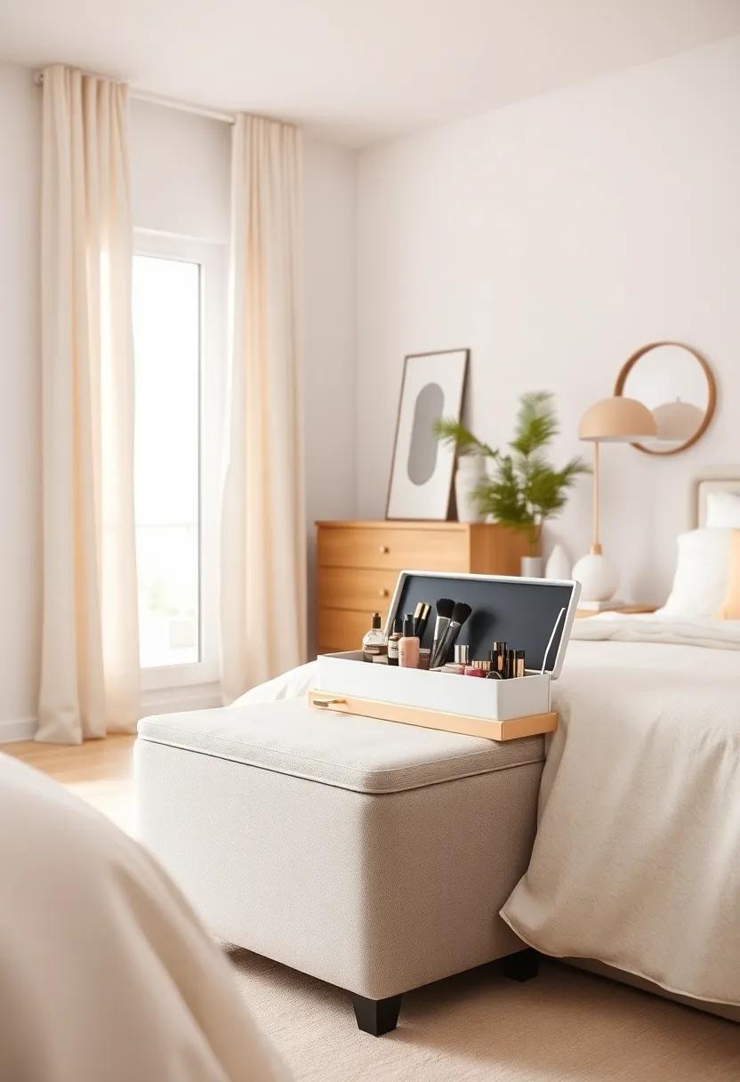 Folding Ottoman: A folding⁤ ottoman can offer hidden storage while serving as additional seating or a footrest. ​Store away bulky items⁤ or seasonal accessories effortlessly