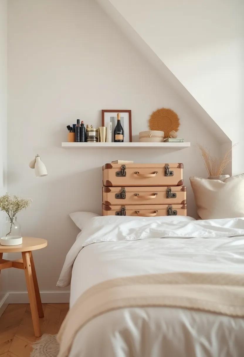 Vintage Suitcases: Use vintage suitcases as charming storage solutions⁣ on a shelf or​ under your⁢ bed. They provide ample space while contributing to‍ a bohemian aesthetic