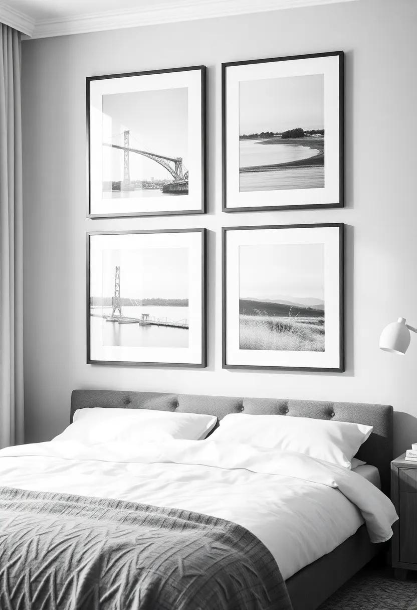 Minimalist Monochrome: ⁢Classic black-and-white⁤ photographs elegantly framed can provide an⁢ understated sophistication. This timeless look‌ complements any‍ decor style, maintaining⁤ a serene⁤ atmosphere