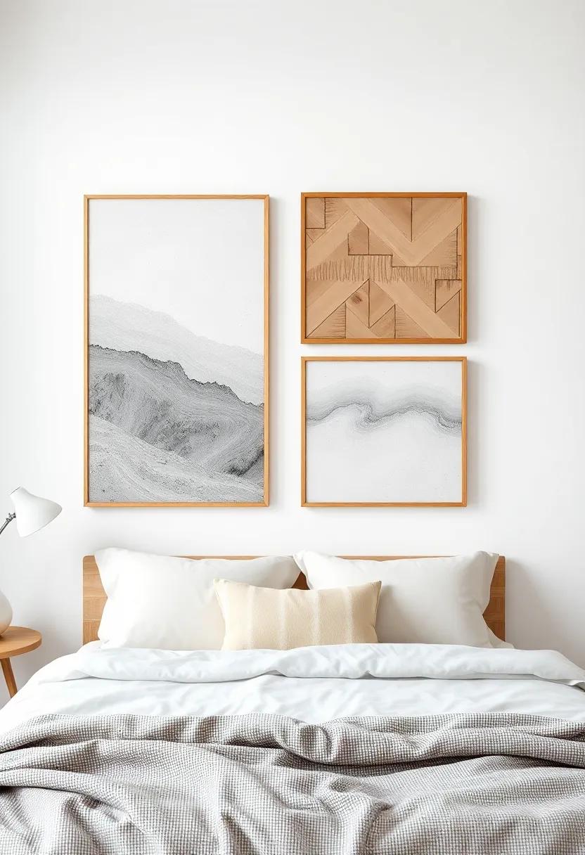 Layered⁢ Textures: Consider combining​ framed canvases ⁣with⁣ varying thicknesses and materials to create an interesting dimensional look that adds depth and‍ warmth ‍to the wall