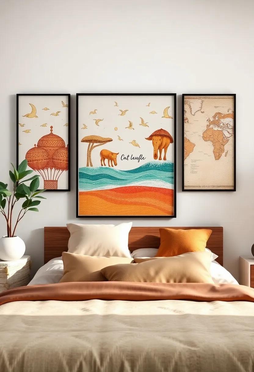 Cultural Inspirations: Frame canvases featuring traditional art styles from around the world, ⁣celebrating‌ cultural ‌diversity⁣ and adding an exotic touch to your bedroom decor