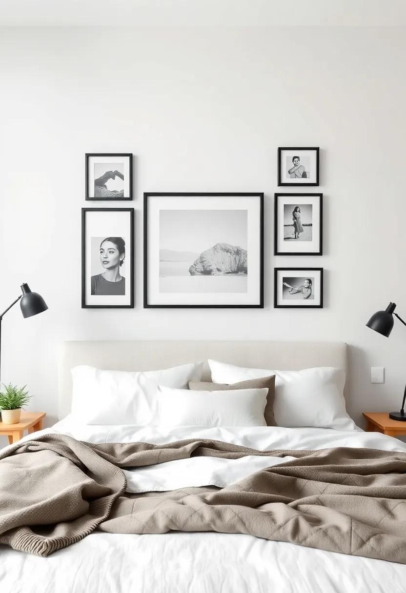 Gallery ‍Wall of Framed ‌Prints:‌ Curate⁢ a collection of your favorite photographs⁣ and art ‌pieces‌ for a personal touch that⁢ reflects your style