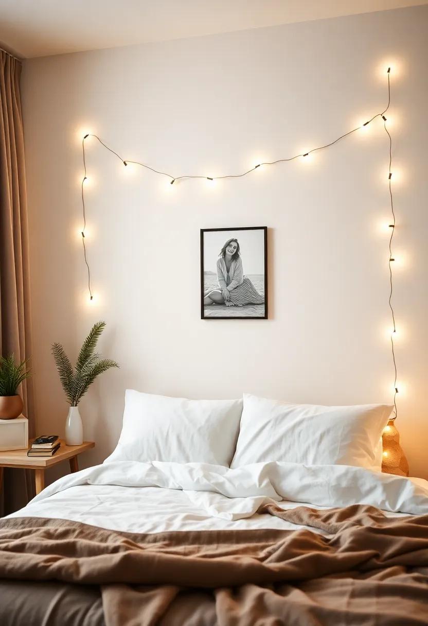 String Lights with Photos:⁣ Drape fairy lights​ intertwined with personal photos for a whimsical⁤ and nostalgic ⁤touch