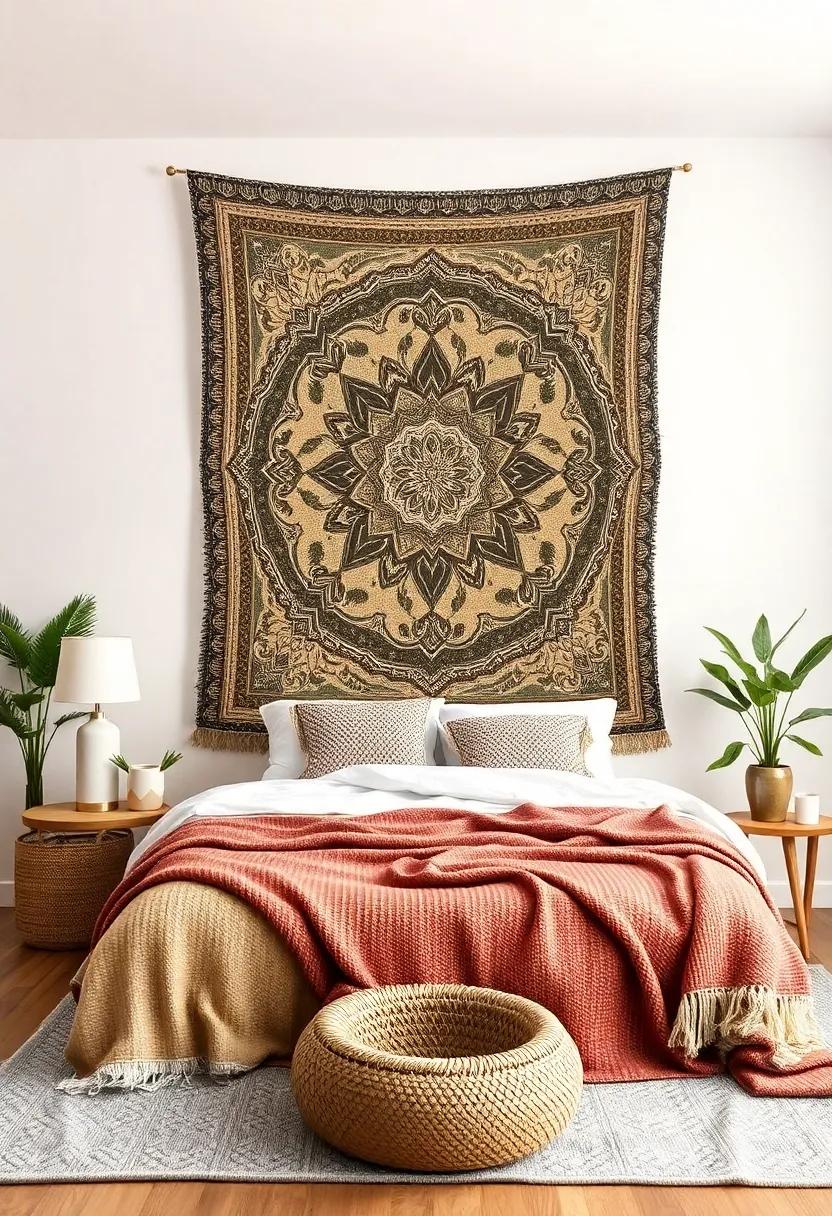 Vintage-Style Tapestry: An intricately ​woven⁤ tapestry can tell a story ‌and become a stunning visual centerpiece ⁢for ⁣your bedroom