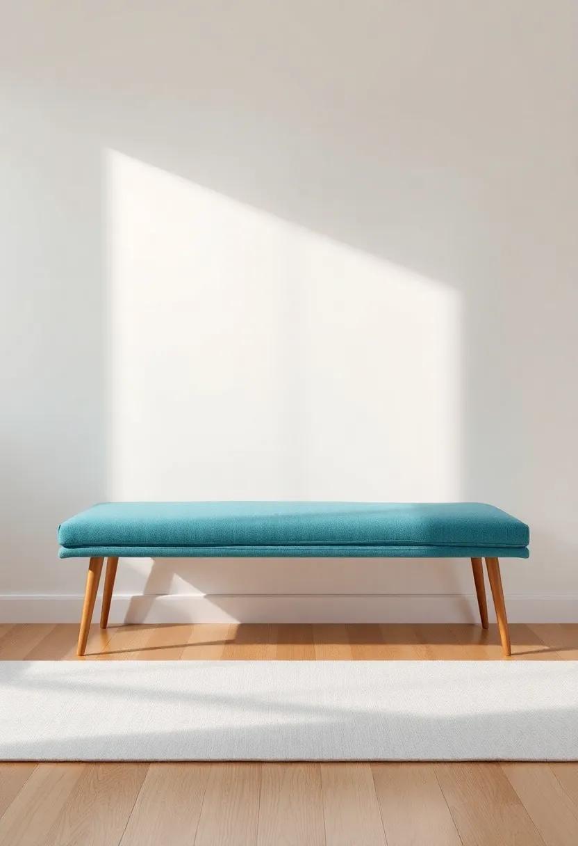 Brightening Your‌ Space with Colorful Fabric Bench⁣ Options