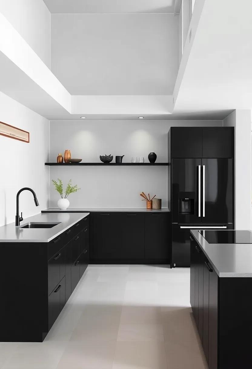 Infusing Personality: Unique​ Décor Elements‍ that ‍Complement Black Minimalist Kitchens