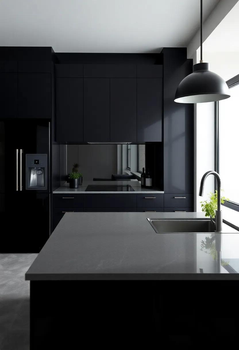 Room for Reflection: The Role of Mirrors in Black Kitchen Design