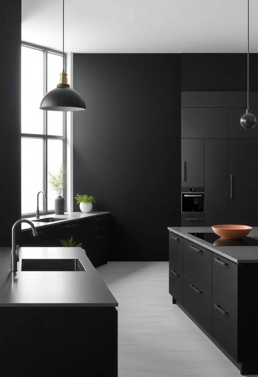 Sustainability Meets Style: Eco-Friendly​ Materials ​for Black Minimalist Kitchens