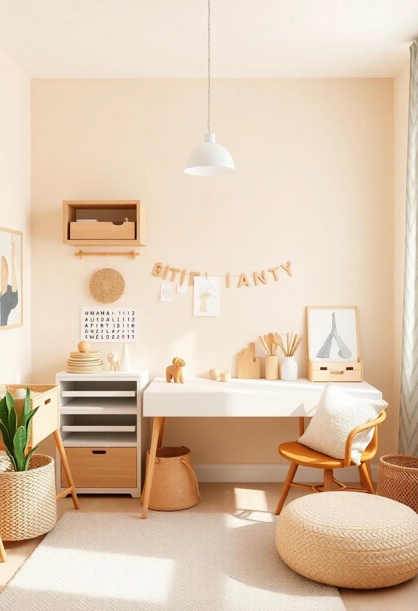 Designing an Engaging Yet Peaceful Art Station for Young Creators in the Nursery