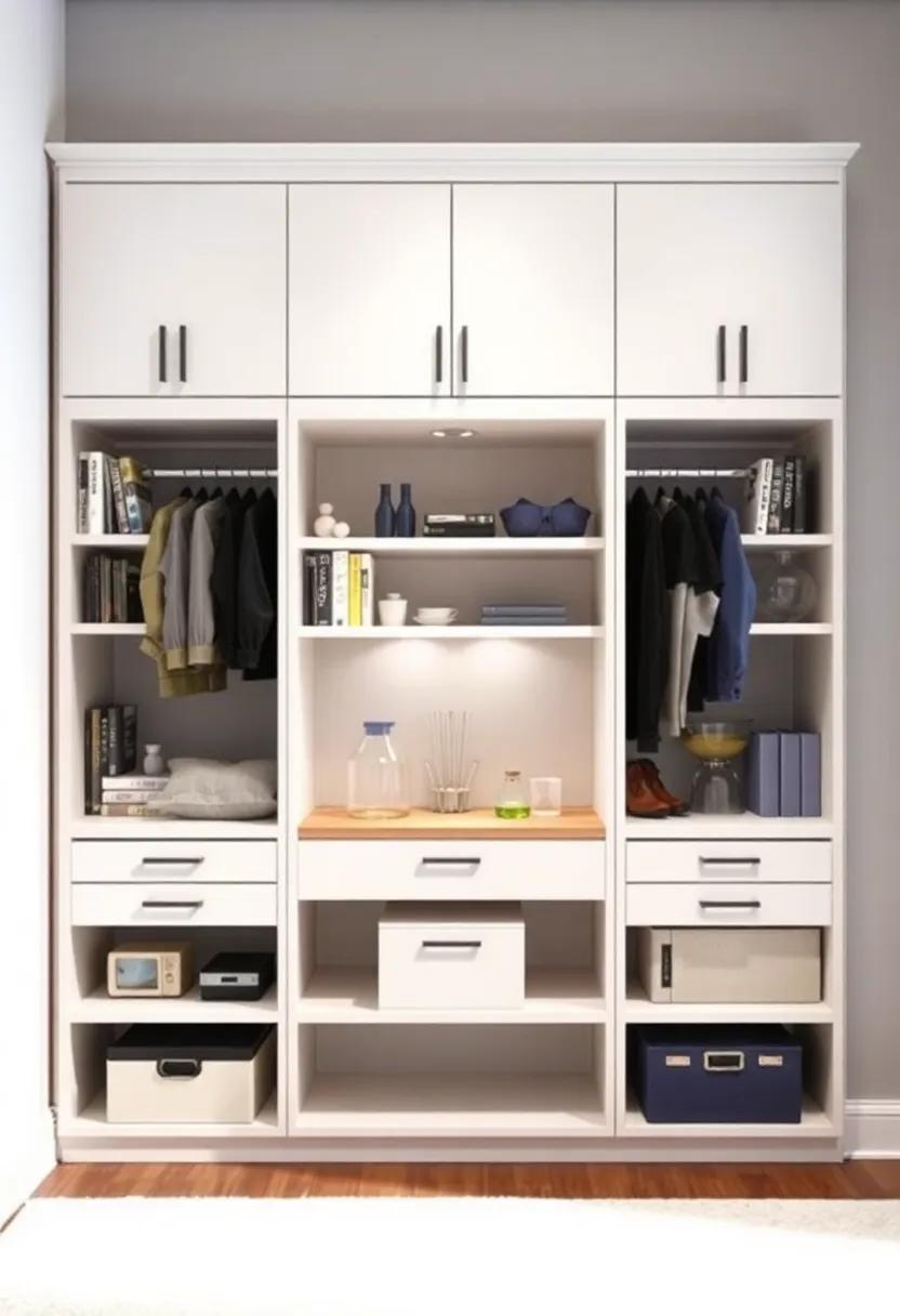 Give budding​ scientists a laboratory feel with a sleek closet that showcases books and experiments,⁣ blending function with a modern aesthetic