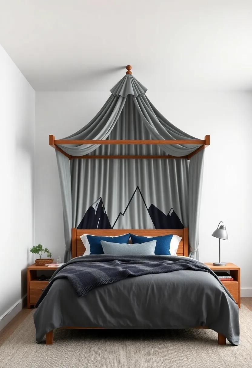 Adventure Awaits: Inspiring Themes for a ‍Boys’‍ Canopy‍ Bed Room