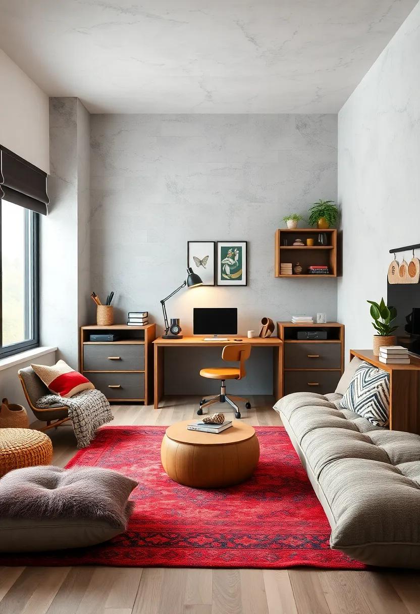 Vintage Vibes: A retro desk‍ and classic accessories add character and charm,‌ creating a unique atmosphere⁤ that ​sparks creativity