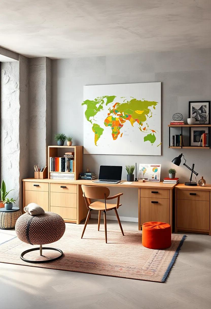 Global Influences: Decorate with ‌items from⁤ around the‌ world ⁣to inspire curiosity and cultural appreciation while studying