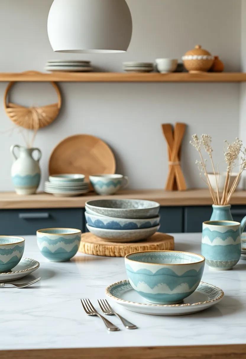 Artisanal Dinnerware: Invest in handmade coastal-themed pottery that reflects‌ the beauty⁤ of the shore, ensuring⁣ each meal feels special and uniquely crafted