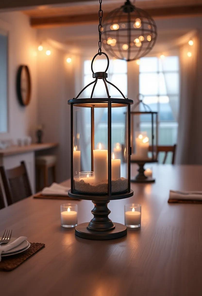luminous ⁢Lanterns: Use lanterns filled with sand and candles for ⁣a magical ambiance, perfect for evening meals⁢ or casual gatherings with friends