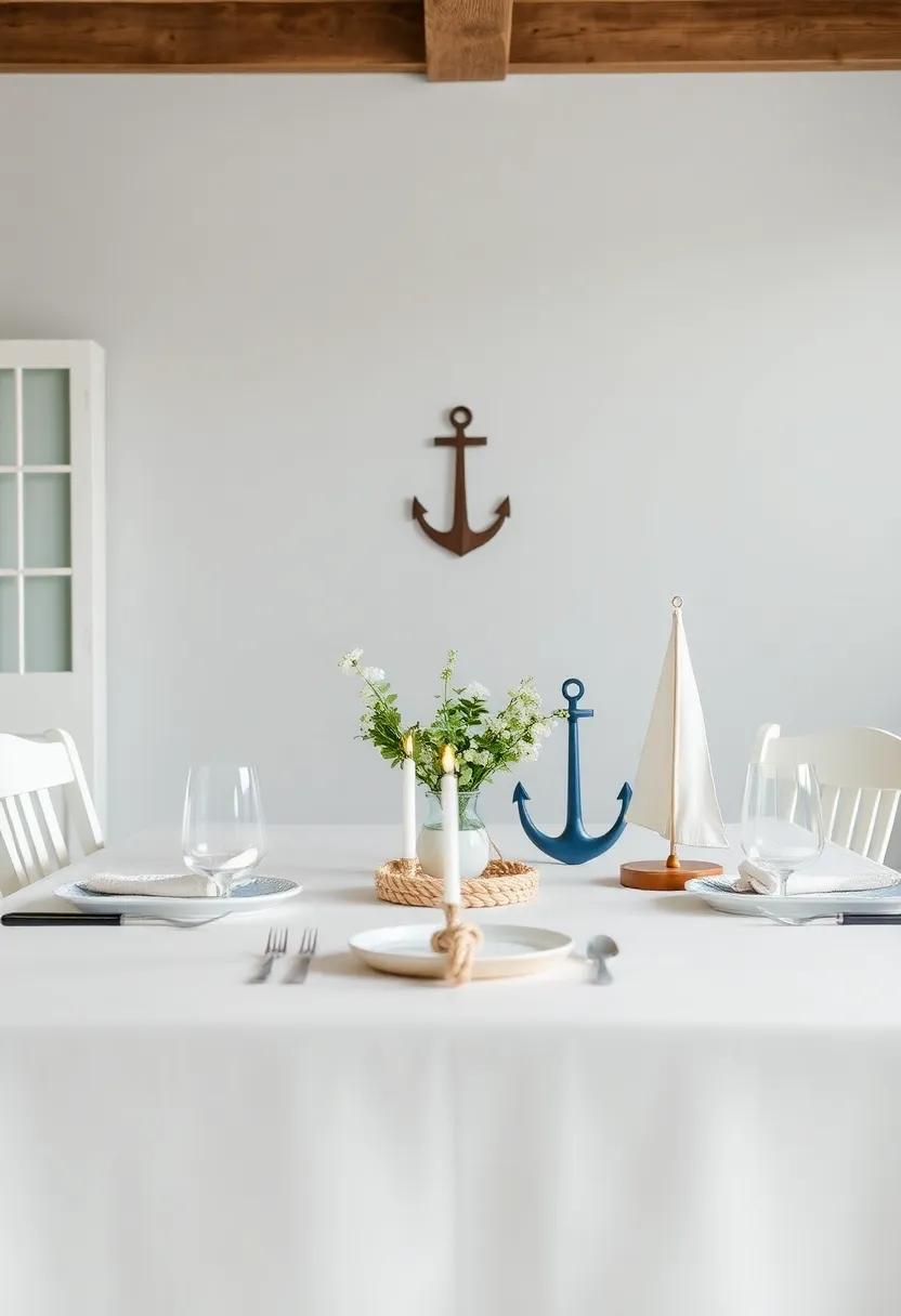 Maritime Motifs: ⁢Choose table accessories that showcase nautical ‌elements​ like anchors, ropes, and sailboats,⁣ crafting a‍ whimsical yet​ chic dining ⁤experience