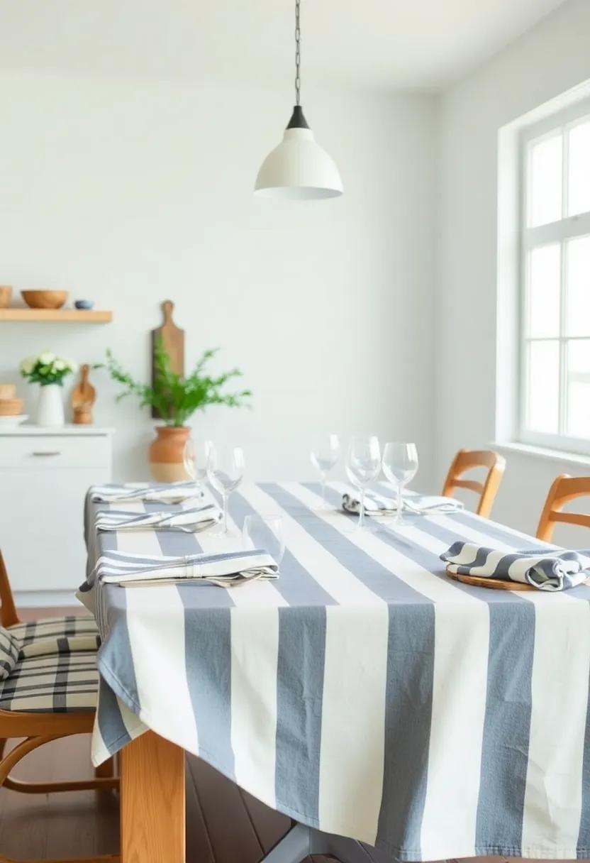 Striped patterns: Opt⁤ for⁣ tablecloths and napkins with nautical stripes, adding a classic maritime touch⁤ that is stylish⁣ yet‌ relaxed