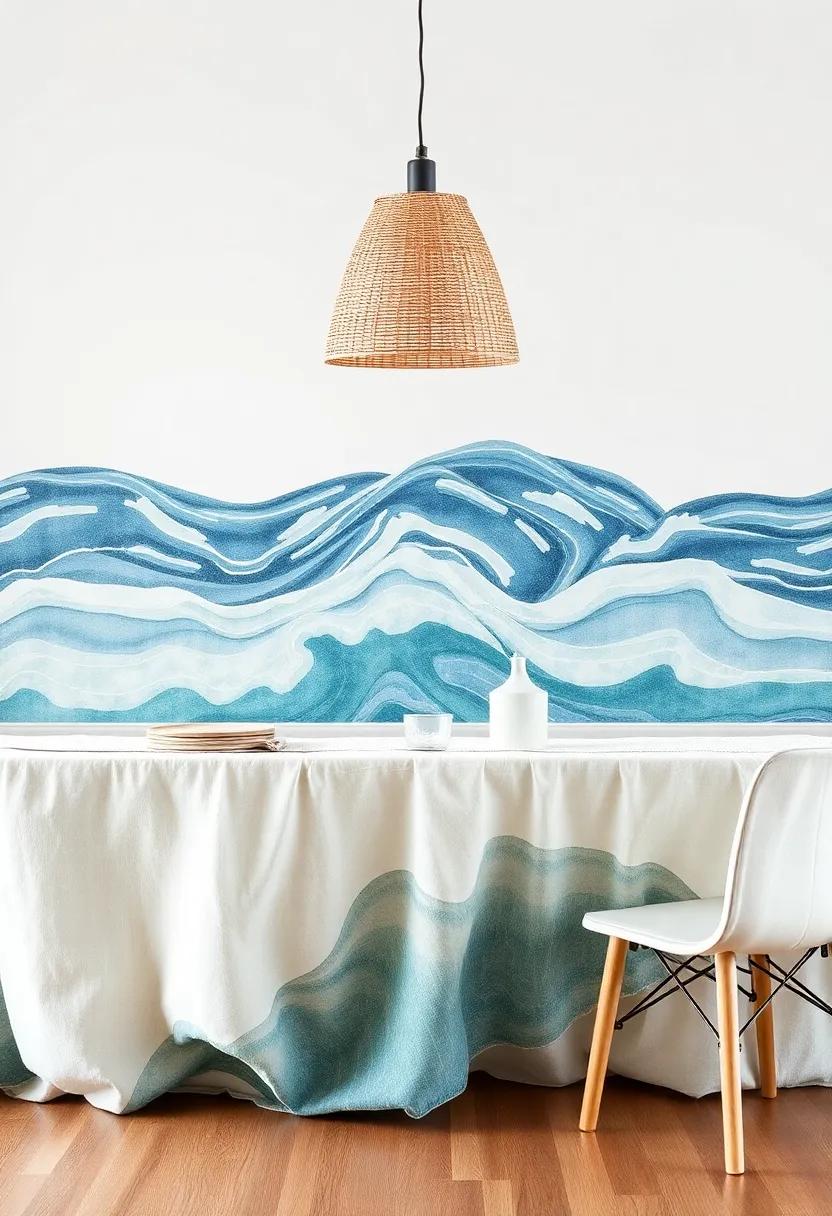 Tidal ⁣Wave Textures: Layer different materials such as linen, canvas, and⁢ cotton to create a tactile⁢ experience that mimics the varied textures found along‌ the coast