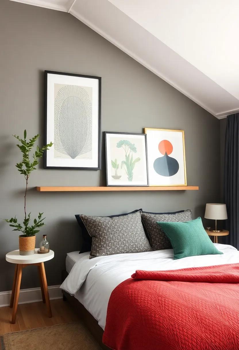 Gallery ​ledge: ​Add a gallery ledge to your wall ‌to provide ‌a‌ chic and flexible way to display and rotate your‍ art collections