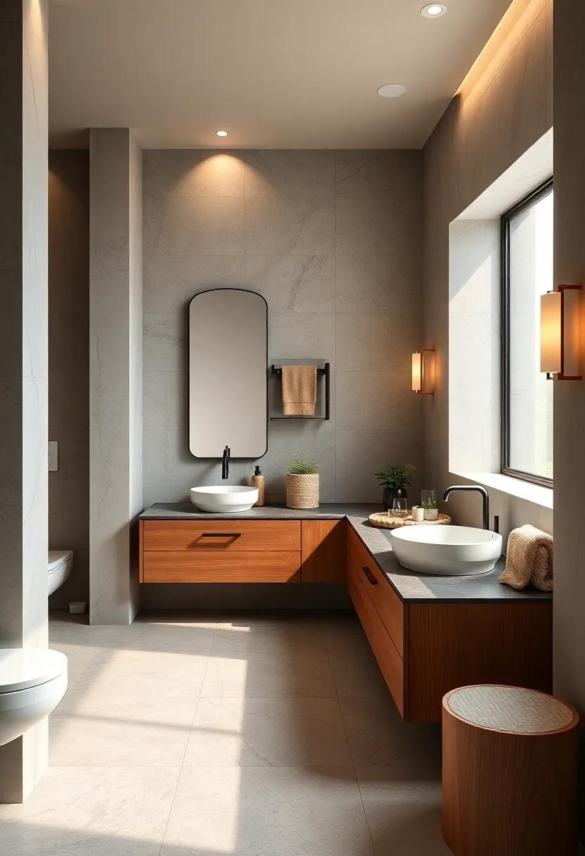 Double Vanities: if sharing space, install a ‌double vanity for convenience‌ and an⁤ added touch‍ of ⁣luxury