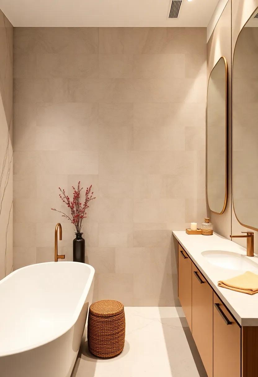 Statement Mirrors: Use ‍oversized or uniquely shaped ‍mirrors⁤ to enhance light and ​add visual interest to the‍ space