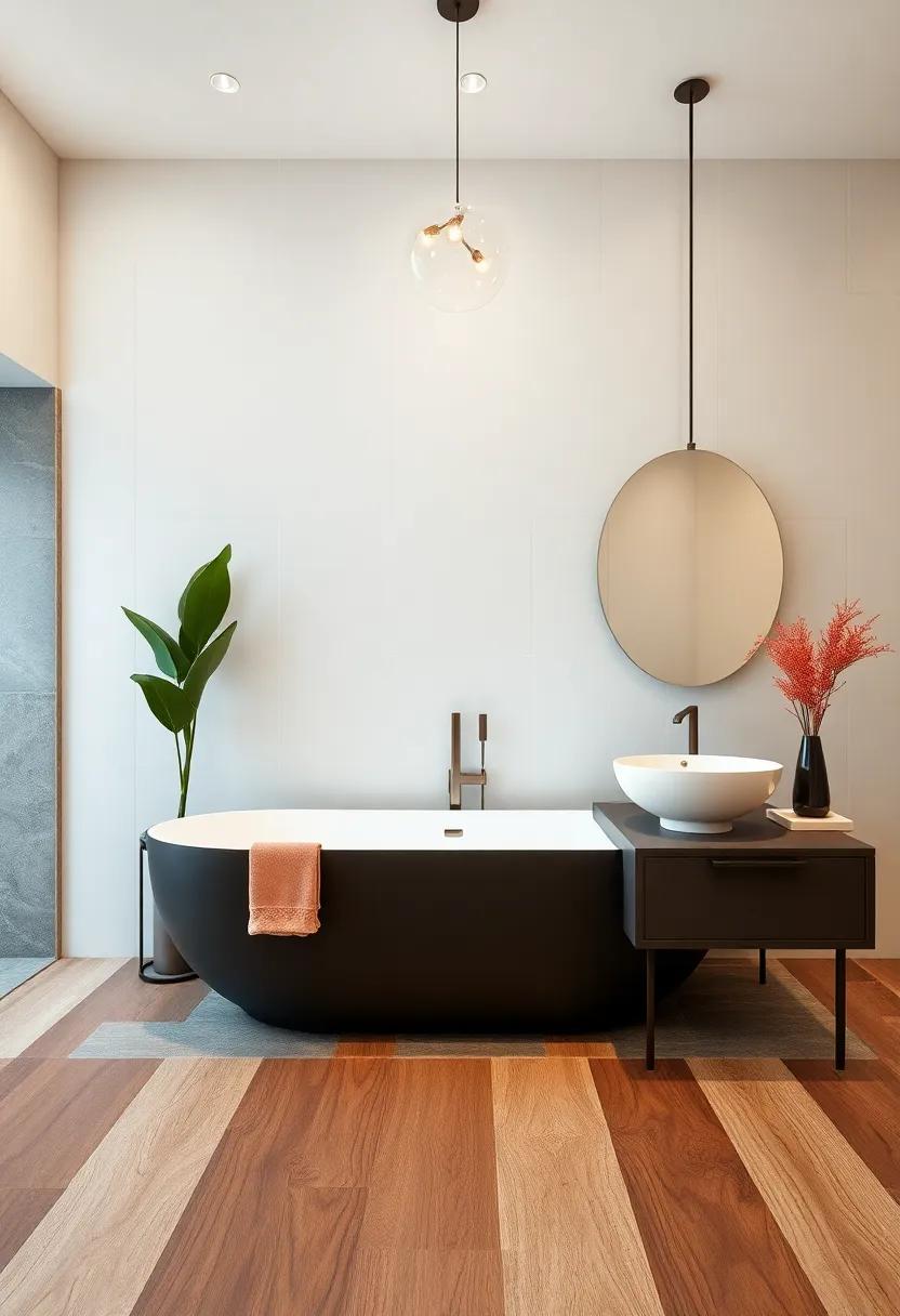 Unique Flooring: Choose ​textured tiles ‌or patterned wood ​flooring to add warmth and elevate the overall design
