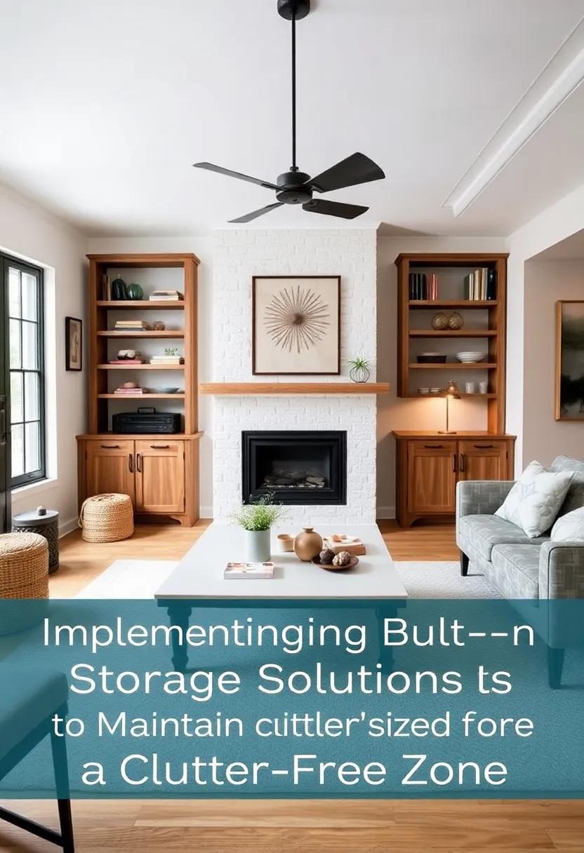 Implementing Built-In Storage Solutions⁤ to Maintain a Clutter-Free Zone
